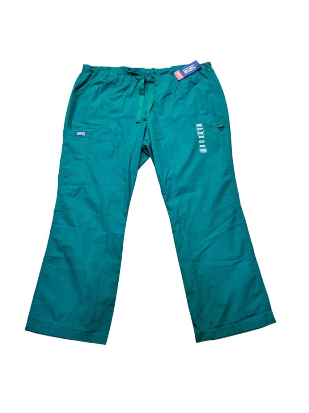 Cherokee Workwear Scrub Lot 3 Pairs 2XL Originals Allura Teal Royal Blue NEW - Picture 7 of 16